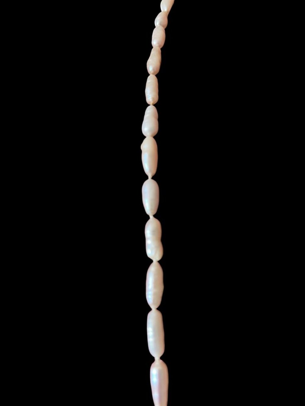 14k Gold Clasp Baroque Freshwater Pearl Necklace Hand-Knotted Classic Style 34.5 - Picture 7 of 9